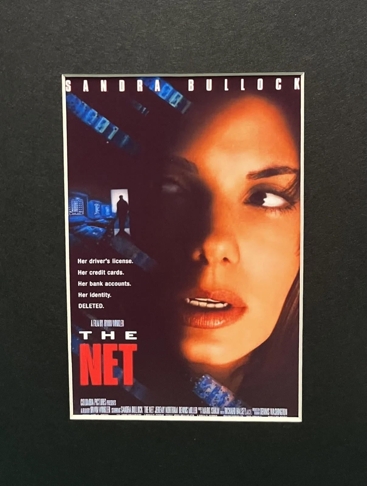 THE NET. Sandra Bullock. 35mm Film Cell Mounted Display, image 2
