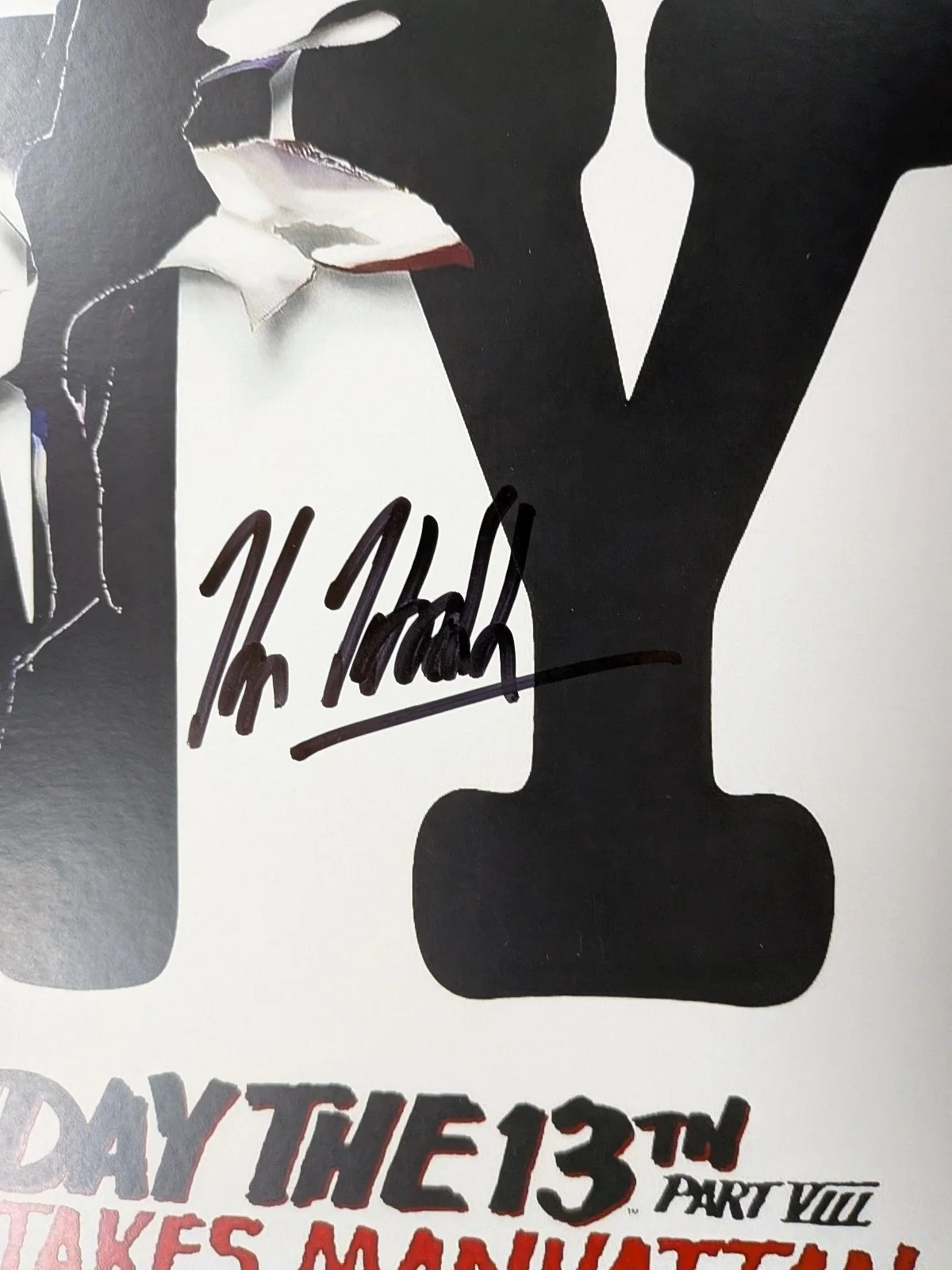 KANE HODDER Signed 11x17 Jason Takes Manhattan Movie Voorhees JSA QR P, изображение 2