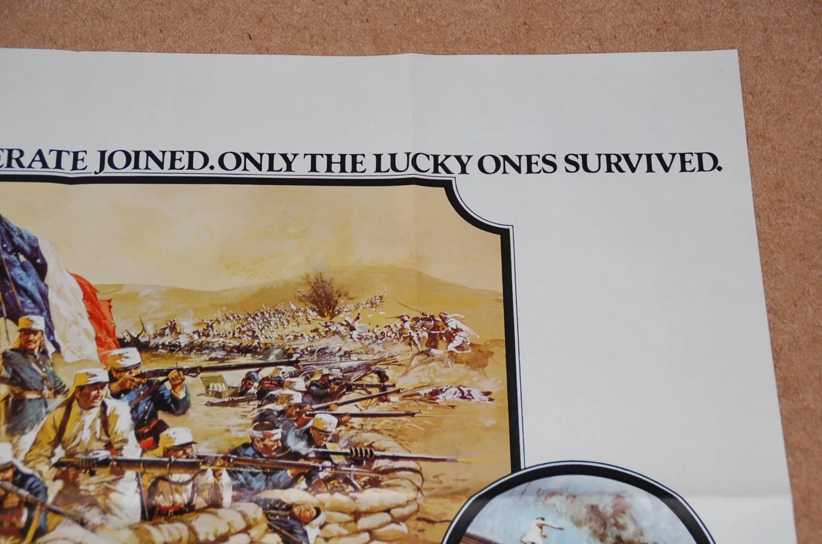 GENE HACKMAN in MARCH OR DIE (1977) - ORIG. UK QUAD POSTER - FINE COND., image 3