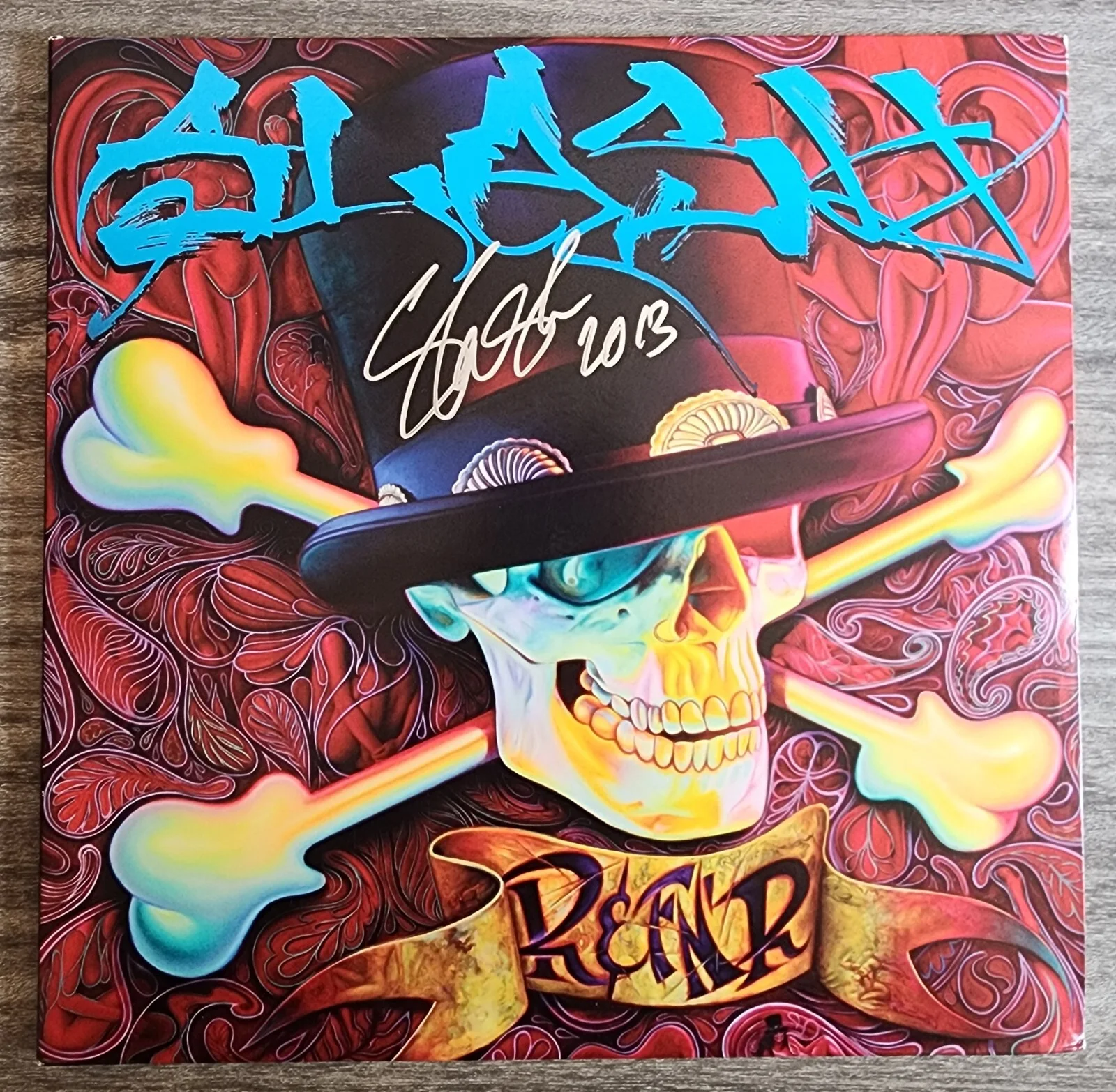 Slash Signed R&FN'R Vinyl Record Album LP Guns N Roses Guitar LEGEND JSA, изображение 3