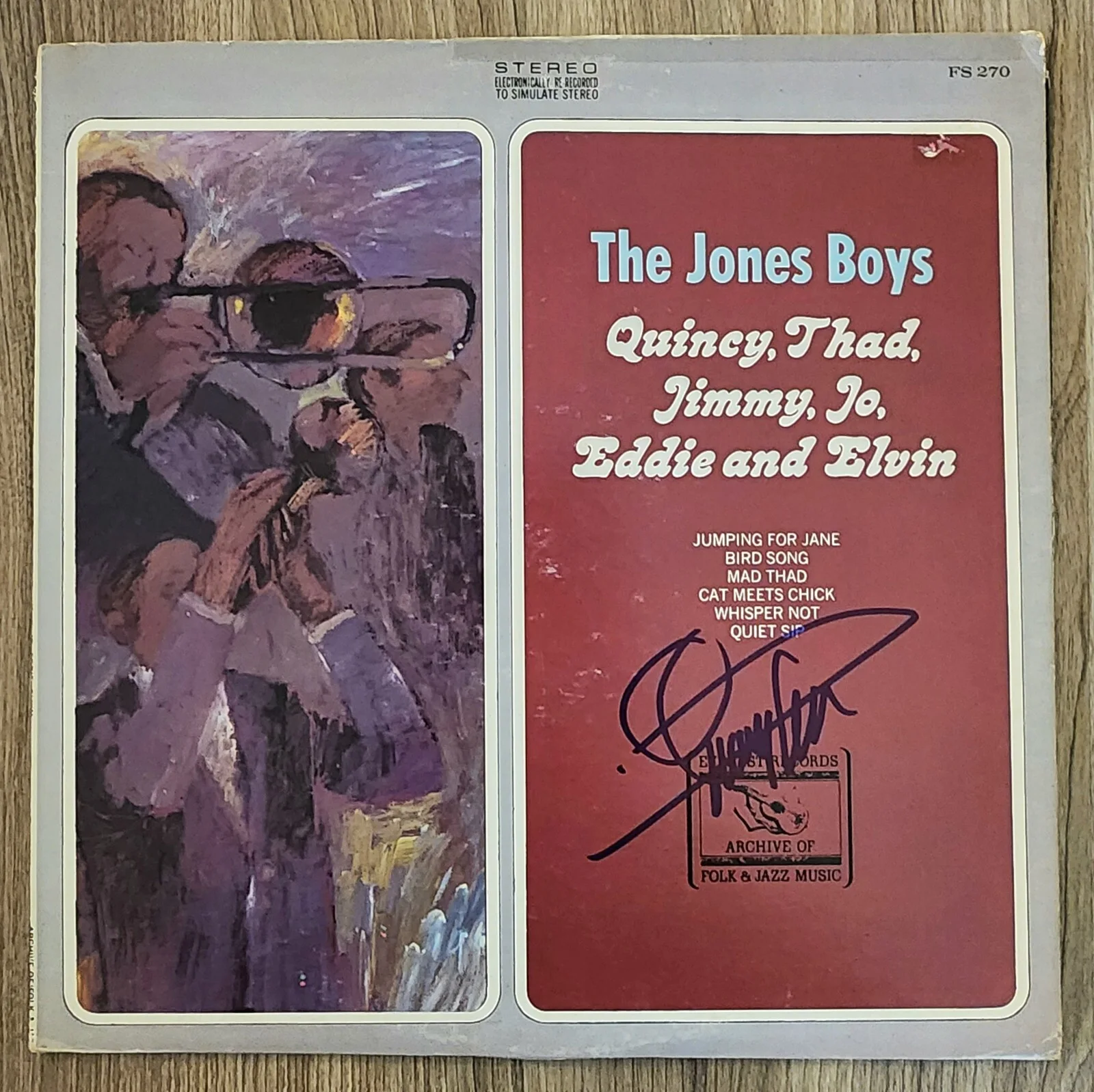 Quincy Jones Signed The Jones Boys Vinyl Record LEGEND Music Producer JSA, изображение 3