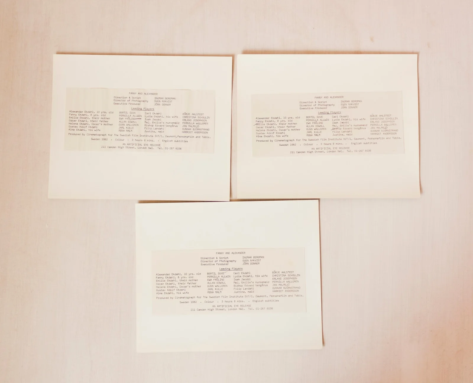 Fanny & Alexander 3 Film Stills Ewa Froling Ingmar Bergman Swedish Period Drama, изображение 4