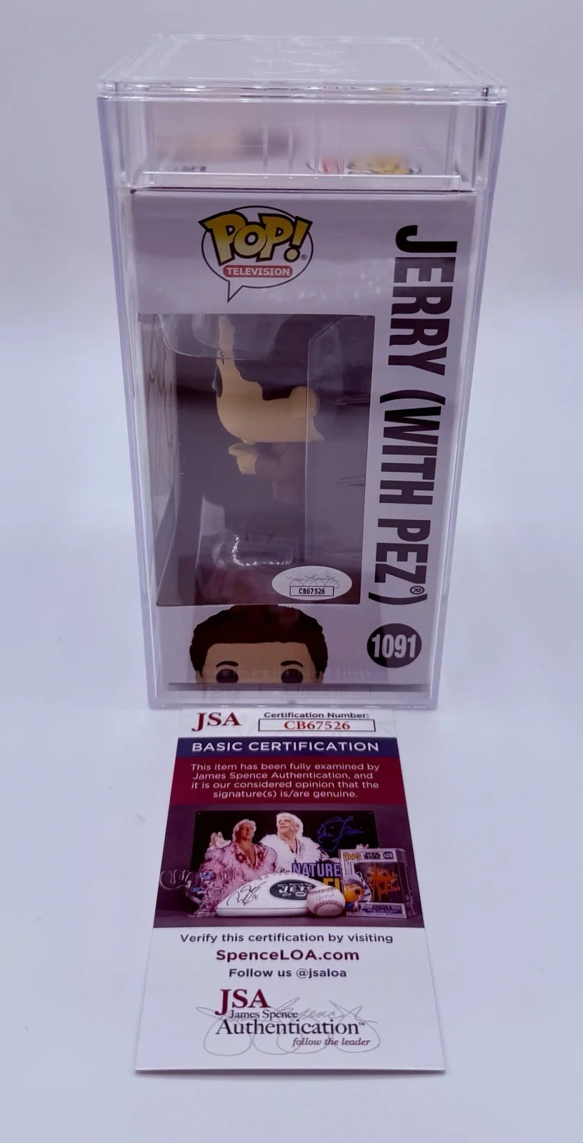 Jerry Seinfeld — Jerry Seinfeld Signed Seinfeld Funko Pop JSA PSA Encapsulated Walmart Exclusive, image 2