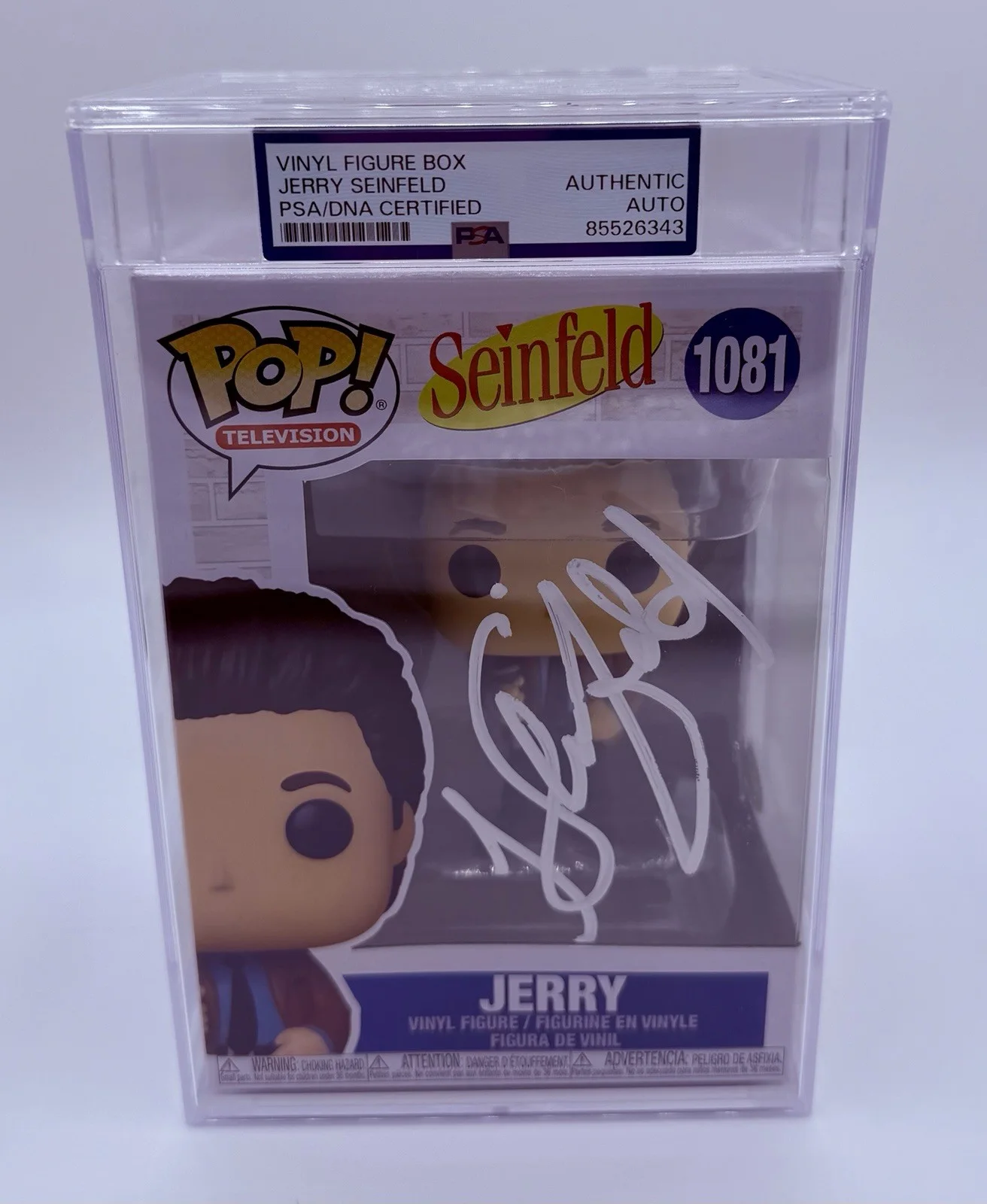 Jerry Seinfeld — Jerry Seinfeld Signed Seinfeld Funko Pop JSA & PSA Encapsulated, image 2