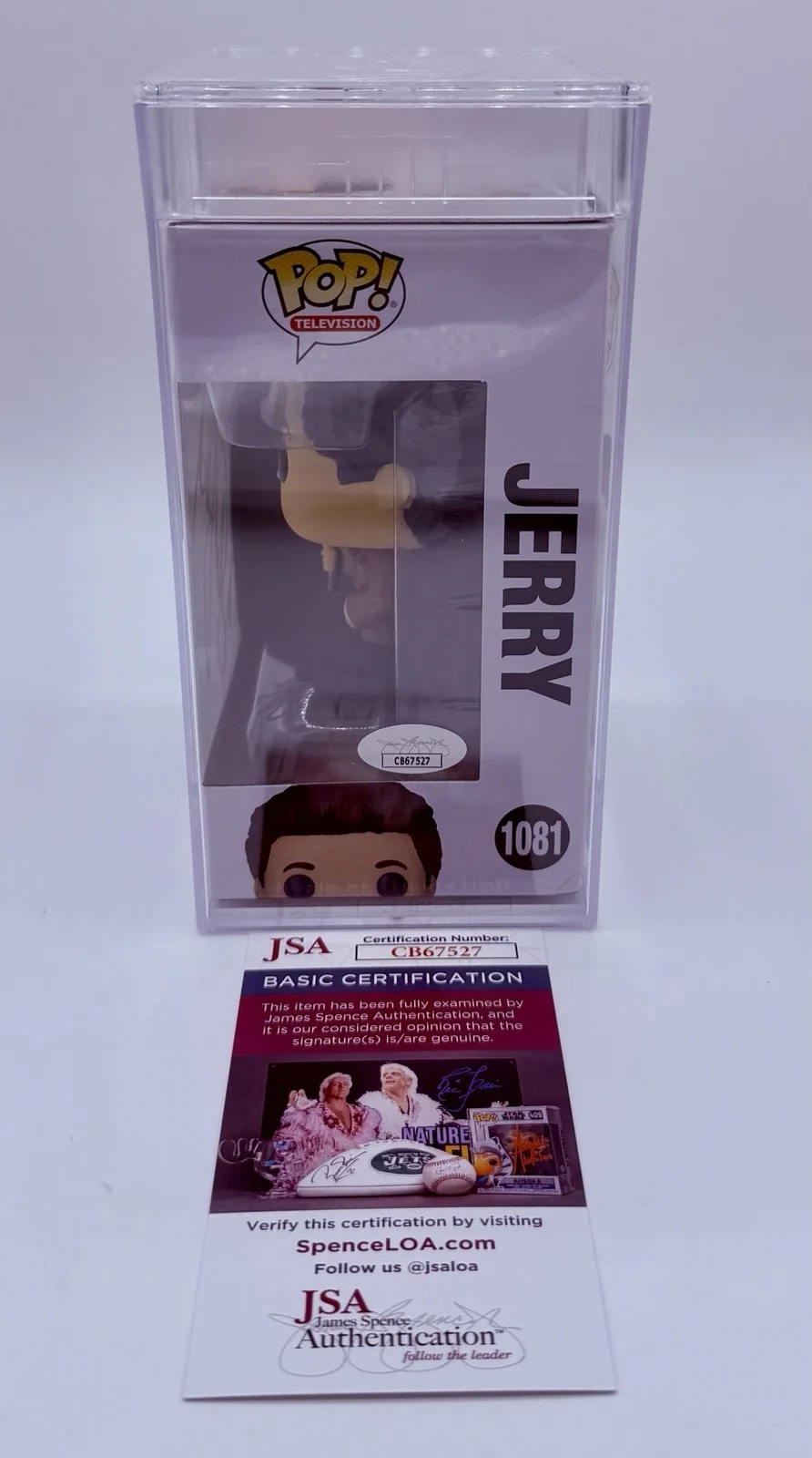 Jerry Seinfeld — Jerry Seinfeld Signed Seinfeld Funko Pop JSA & PSA Encapsulated, image 3