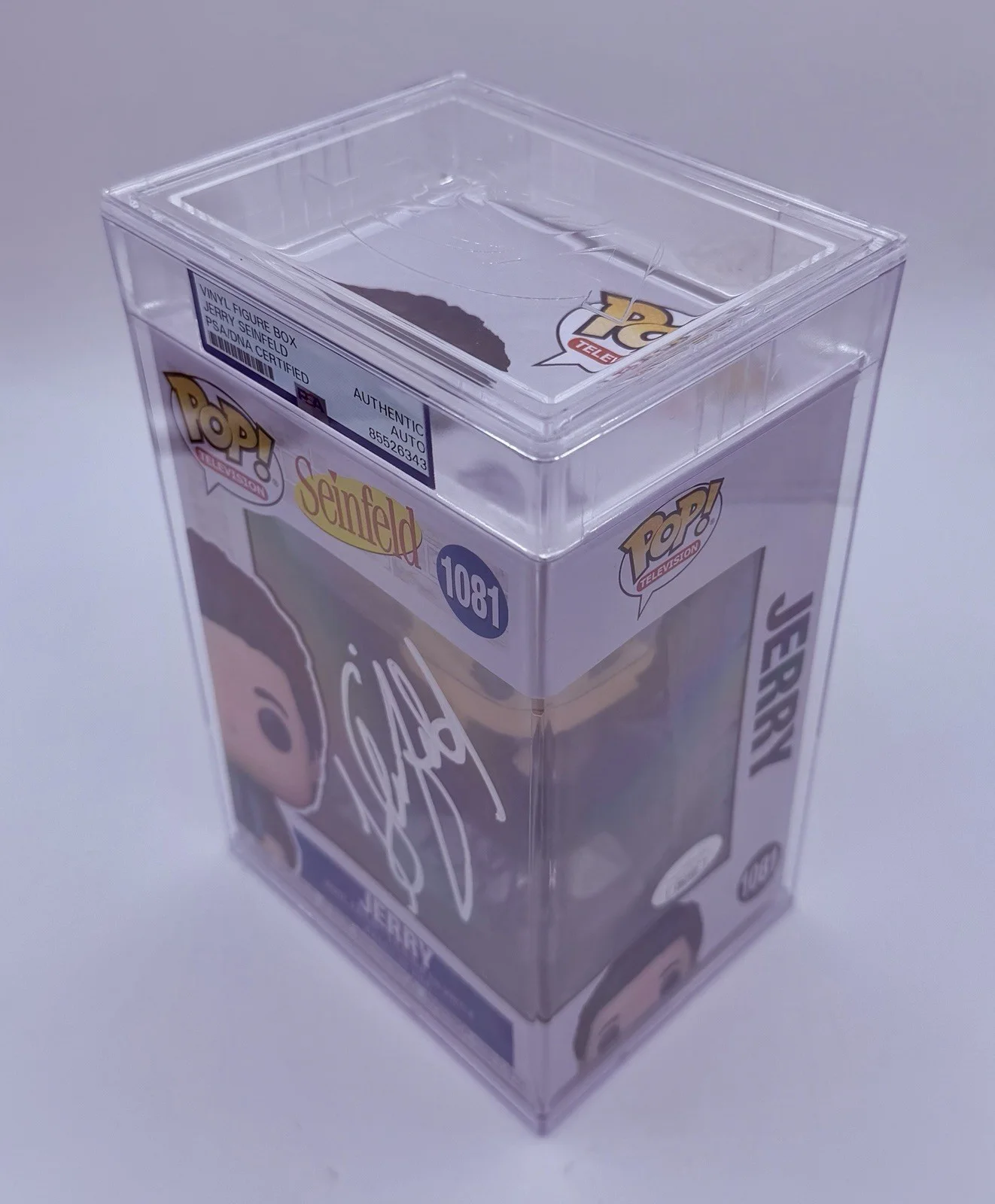 Jerry Seinfeld — Jerry Seinfeld Signed Seinfeld Funko Pop JSA & PSA Encapsulated, image 4