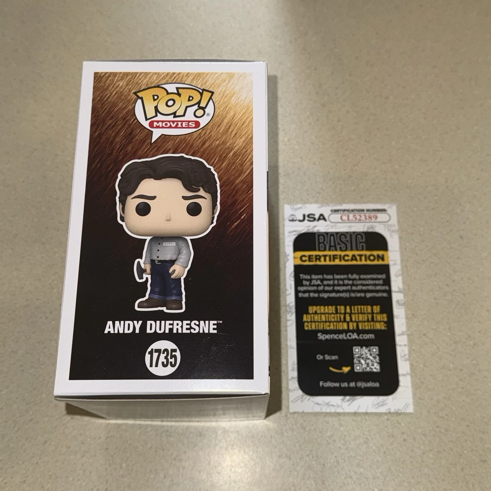 Tim Robbins — TIM ROBBINS signed autographed POP FUNKO VINYL FIGURE ANDY SHAWSHANK #1735 JSA, изображение 5