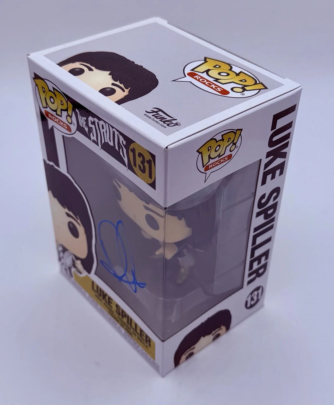 Signed Luke Spiller Autographed The Struts Funko Pop Vinyl Figure, image 2