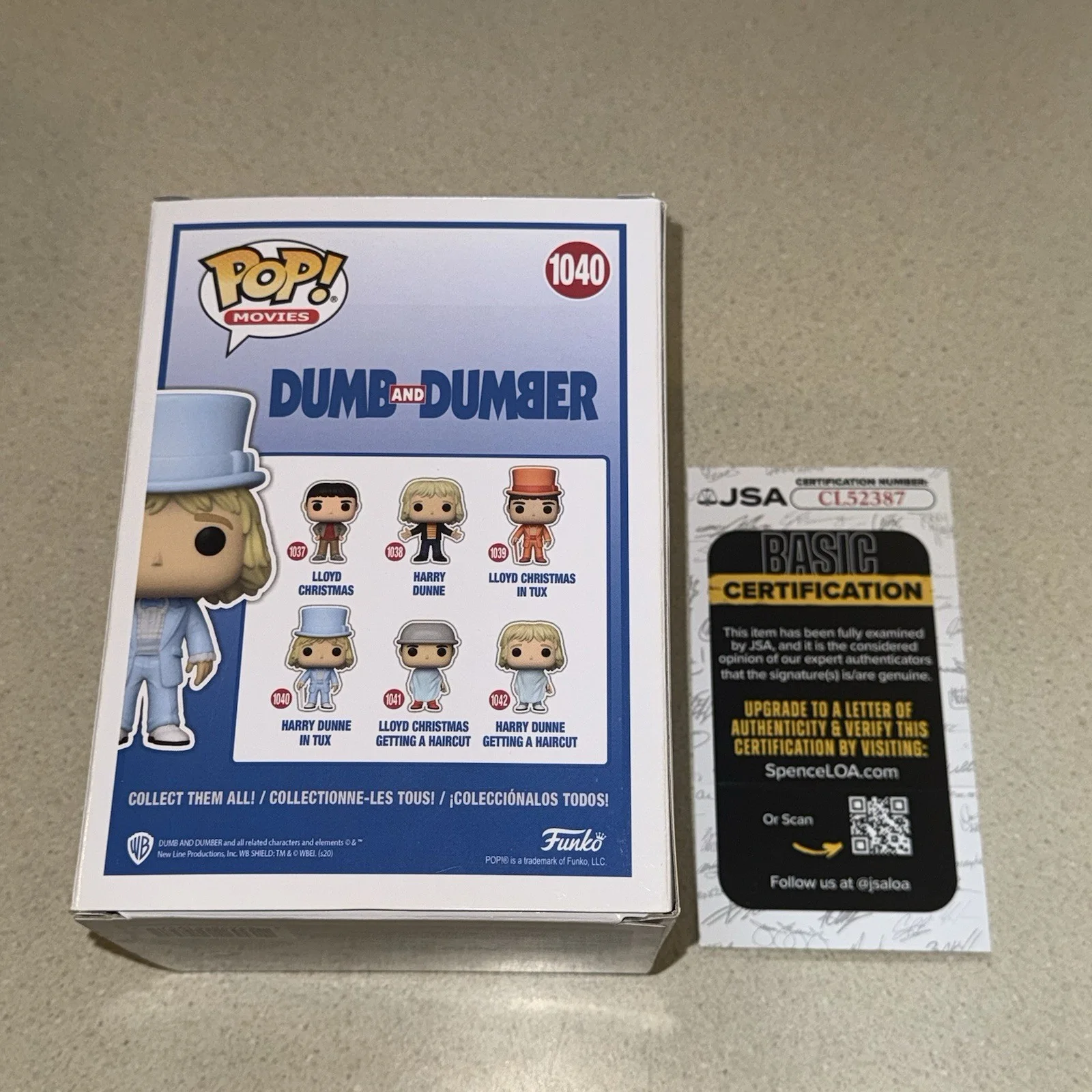 Jeff Daniels — JEFF DANIELS signed autographed POP FUNKO VINYL FIGURE TUX HARRY DUNNE #1040 JSA, image 3