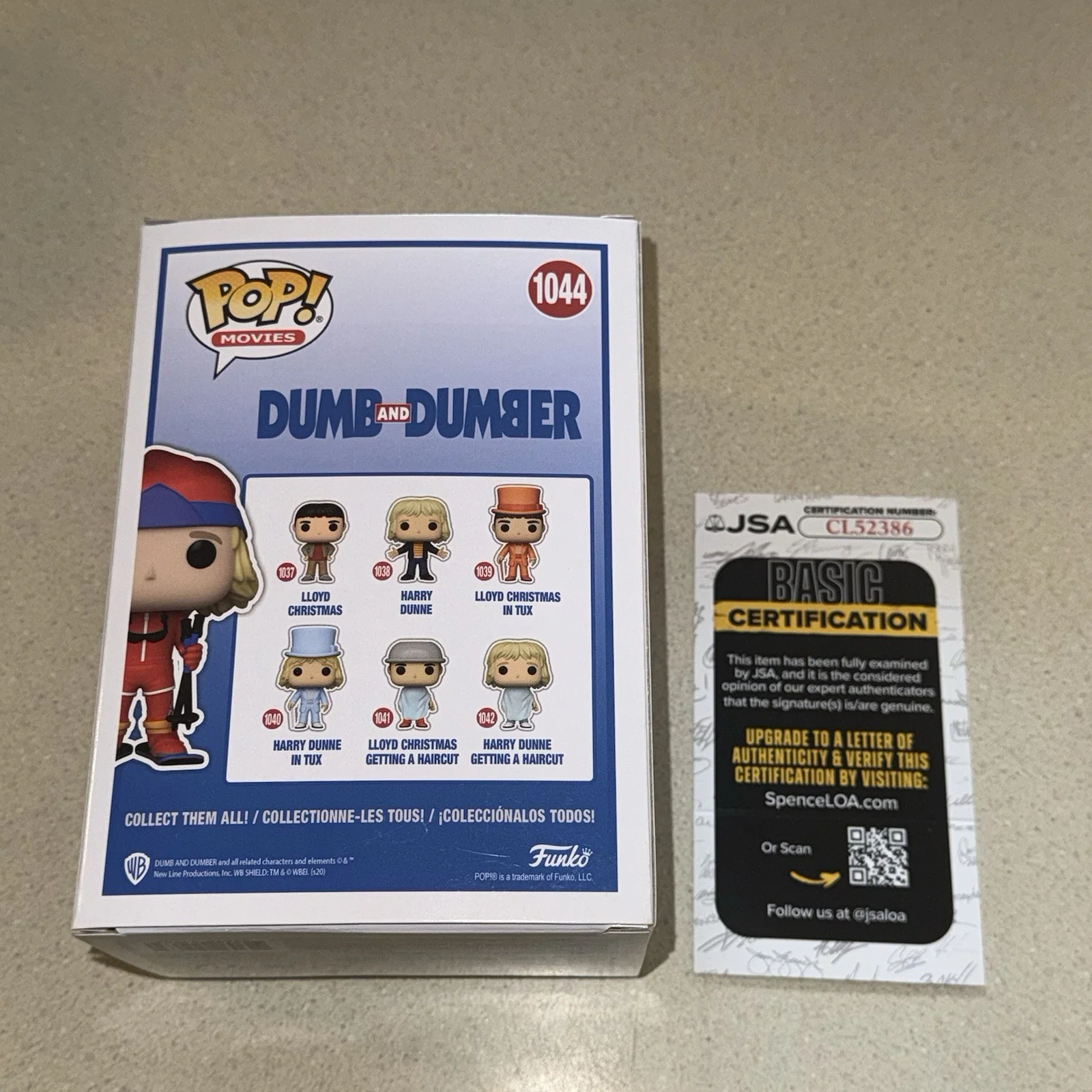 Jeff Daniels — JEFF DANIELS signed autographed POP FUNKO VINYL FIGURE SKI HARRY DUNNE #1044 JSA, image 3