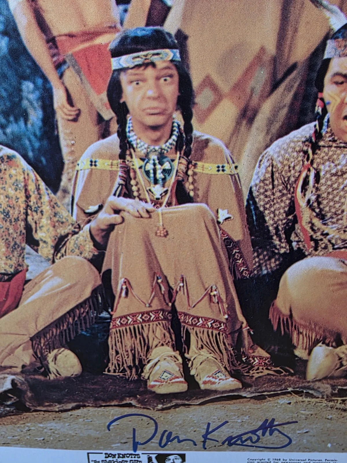 Don Knotts — Vintage Don Knotts Autographed Photo Movie The Shakiest Gun in the West COA, изображение 3