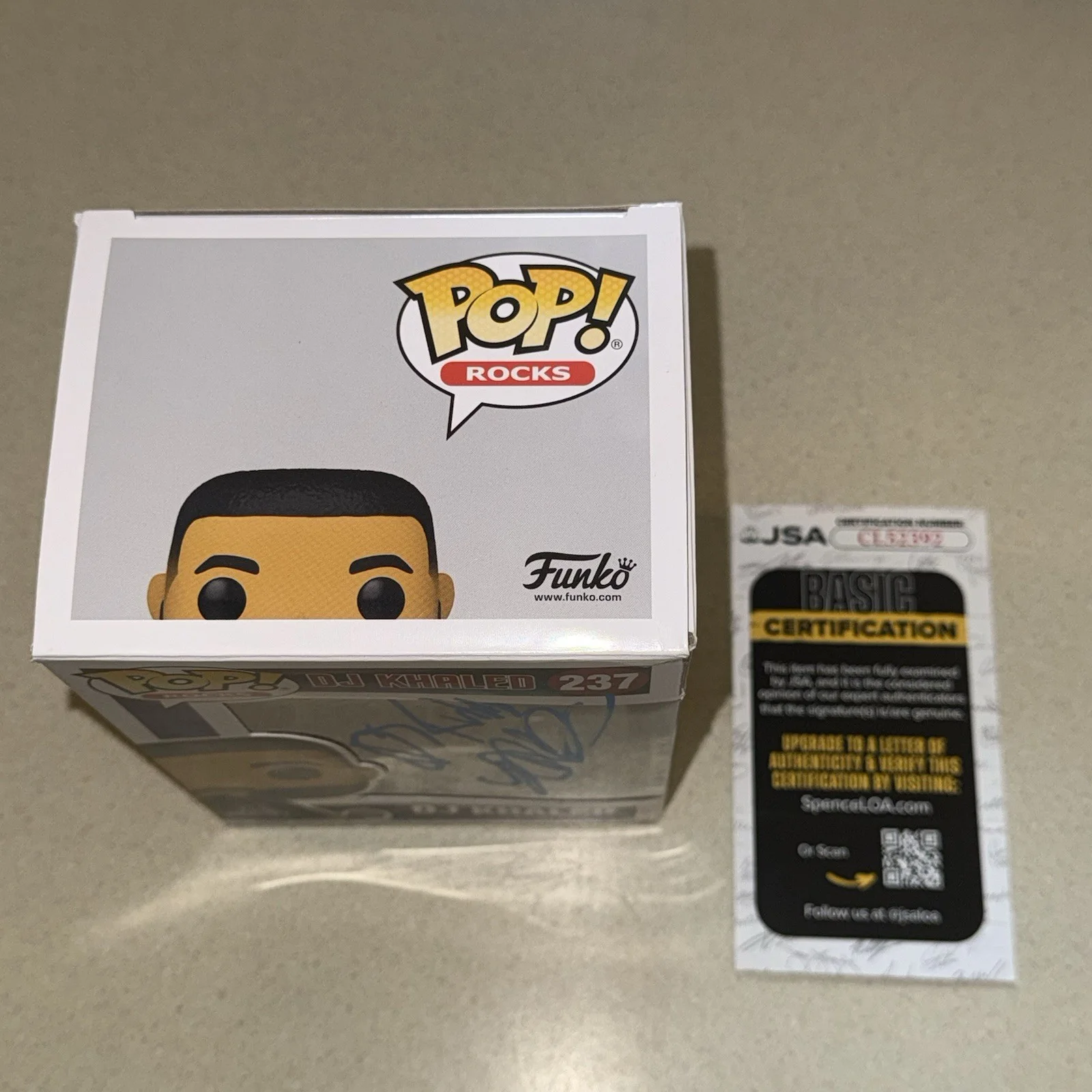 DJ KHALED signed autographed POP FUNKO VINYL FIGURE WE THE BEST #237 JSA COA, изображение 3