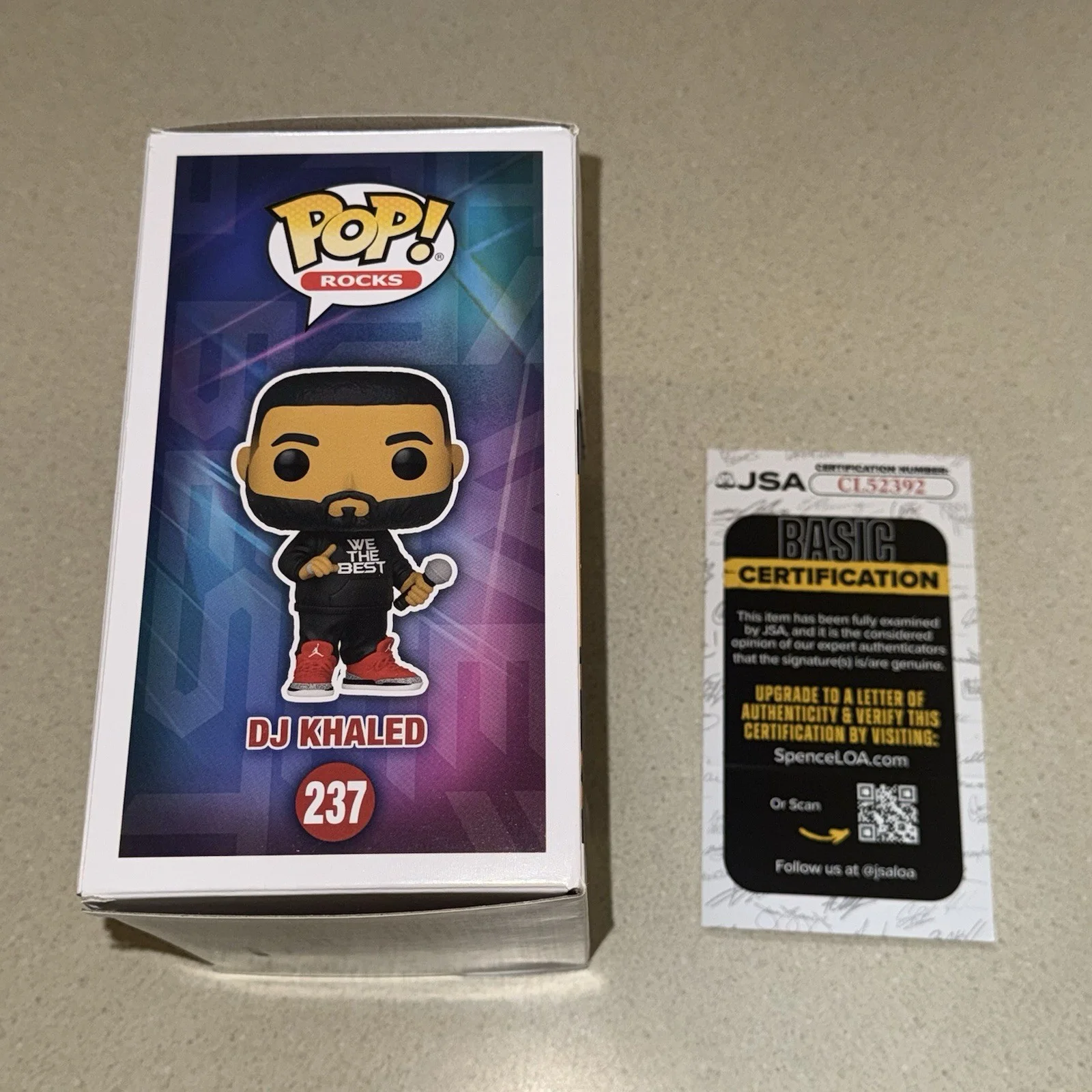 DJ KHALED signed autographed POP FUNKO VINYL FIGURE WE THE BEST #237 JSA COA, изображение 5