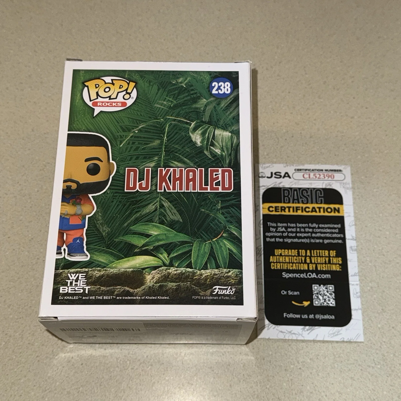 DJ KHALED signed autographed POP FUNKO VINYL FIGURE WE THE BEST #238 JSA COA, изображение 3