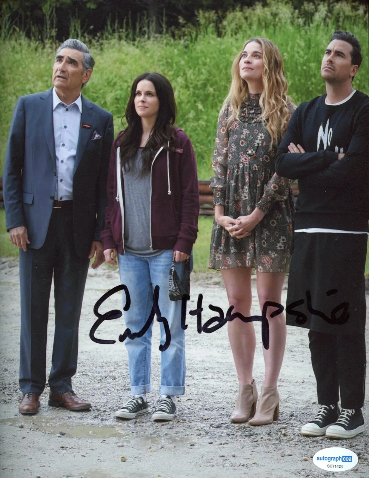 EMILY HAMPSHIRE — Emily Hampshire signed "SCHITT'S CREEK" 8x10 Photo n EXCT PROOF Stevie Budd ACOA, изображение 4