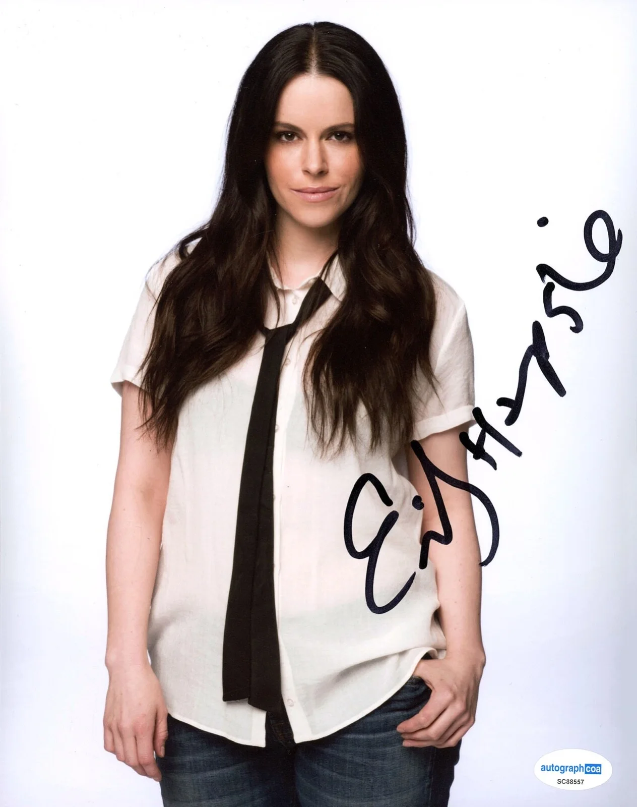 EMILY HAMPSHIRE — Emily Hampshire signed "SCHITT'S CREEK" 8x10 Photo m EXCT PROOF Stevie Budd ACOA, изображение 4