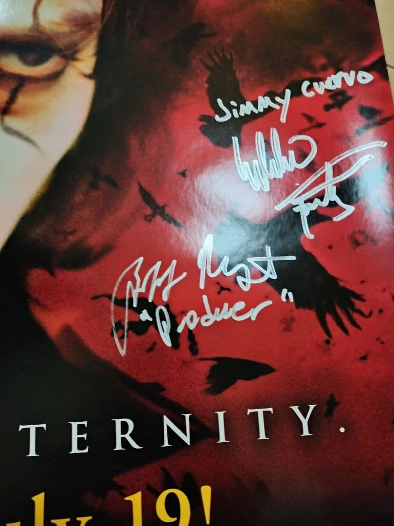 Edward Furlong "The Legend of the Crow" autographed poster, изображение 2