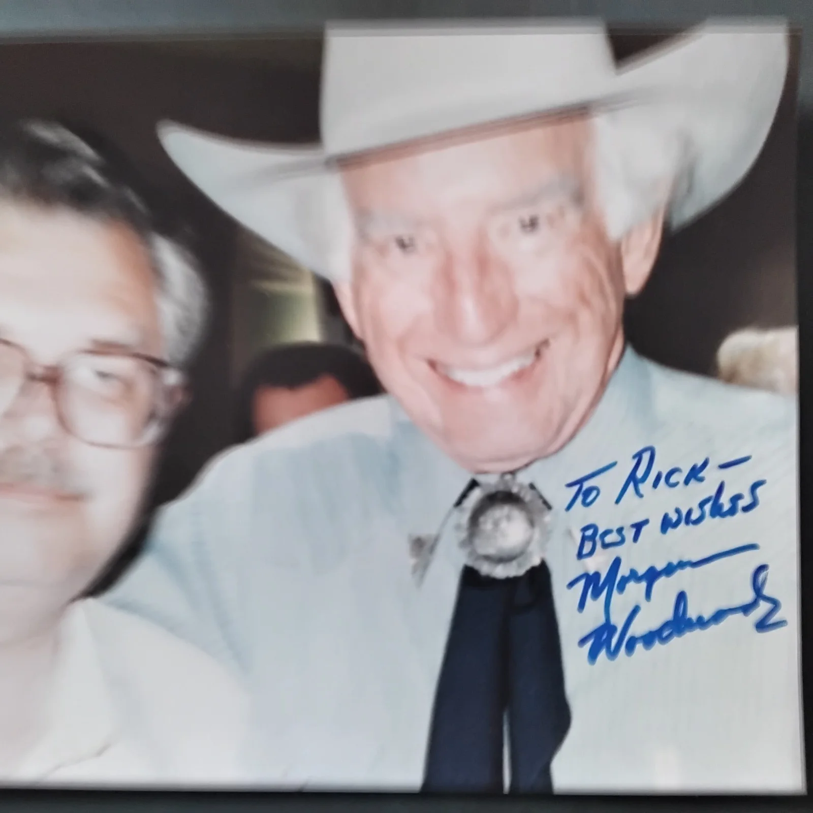 Morgan Woodward SIGNED Photo Movie TV Actor Dallas Cool Hand Luke Walking Tall, изображение 5