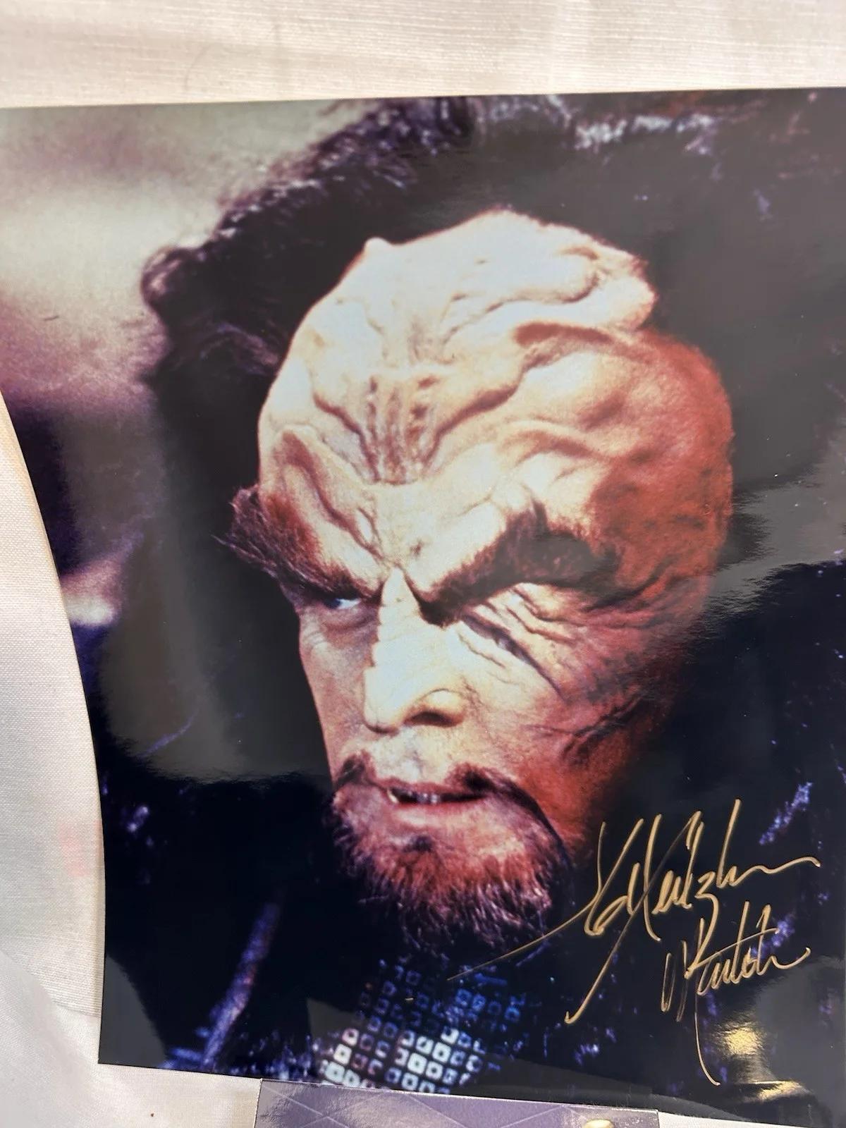 JG Hertzler — Star Trek Deep Space 9 JG Hertzler Martok Signed Photo with Photo from Show, изображение 3