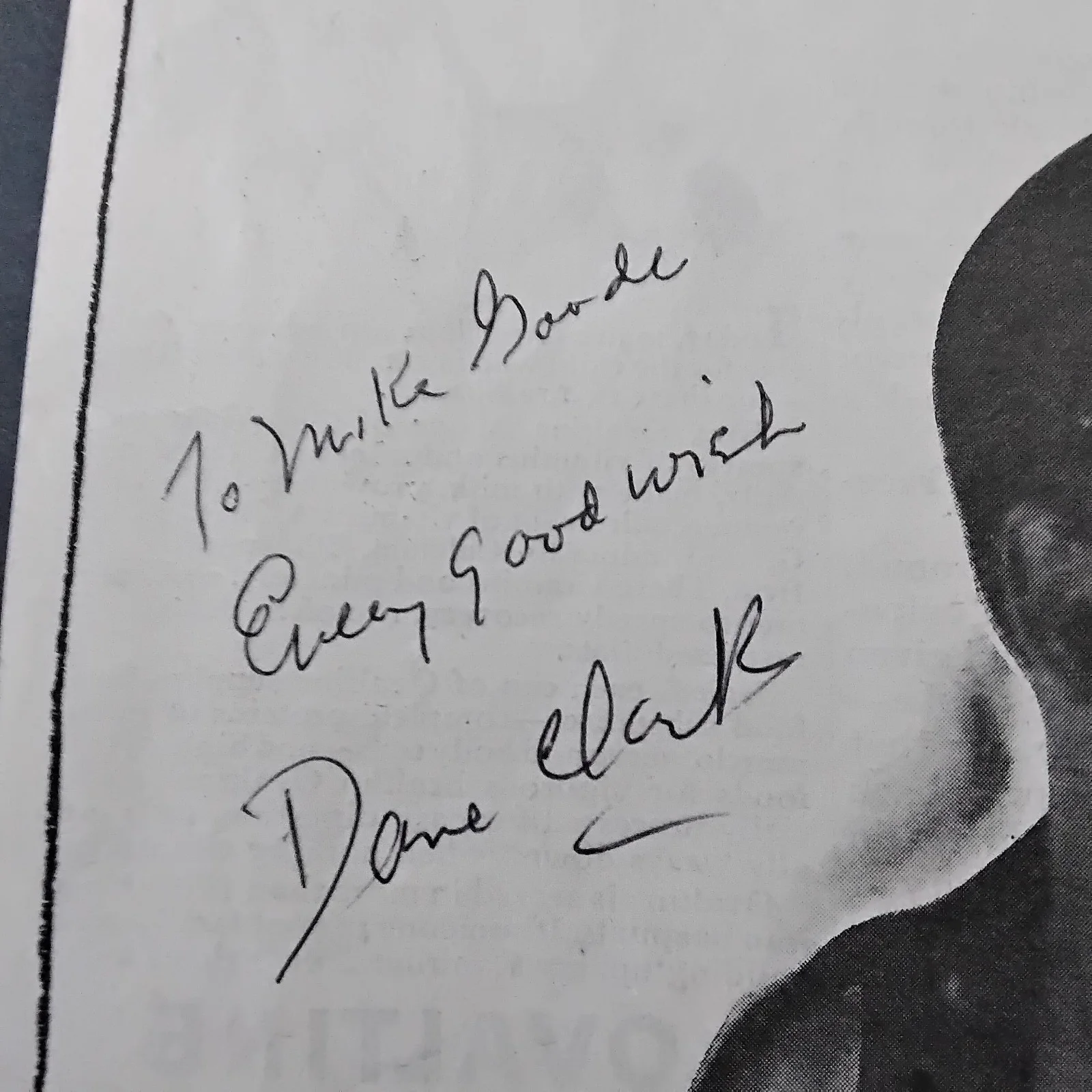Dane Clark SIGNED 1946 Movie Ad Her Kind of Man Janis Paige Zachary Scott Drama, изображение 5