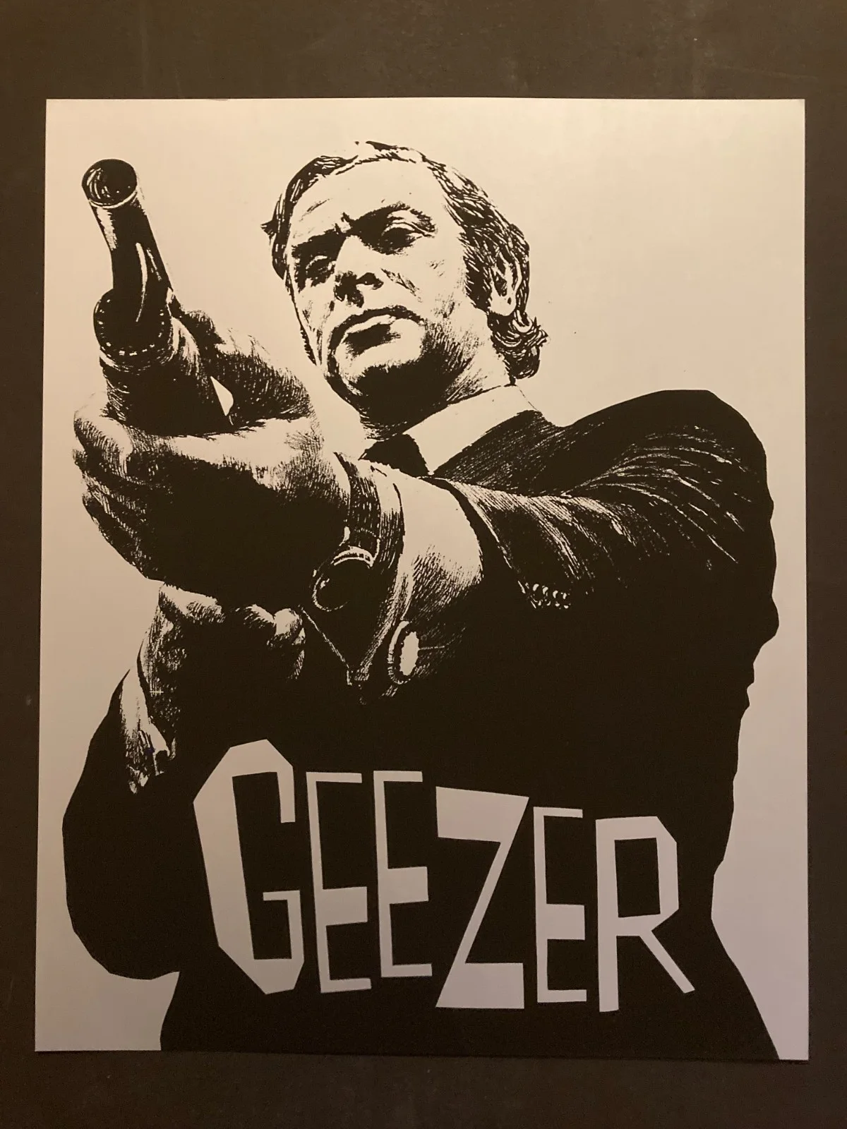 Get Carter poster - Screen printed poster of Michael Caine as Jack Carter repro, image 2
