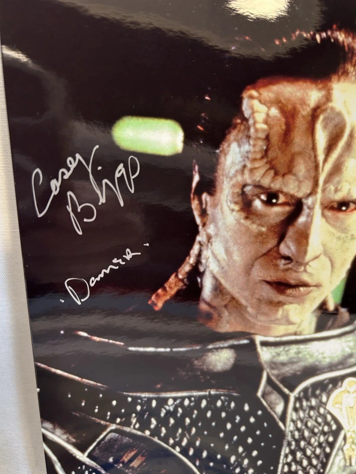Casey Biggs — Star Trek Deep Space 9 Casey Biggs Signed 8x10 Photo Damar, Vulkon 2002 Show, изображение 2