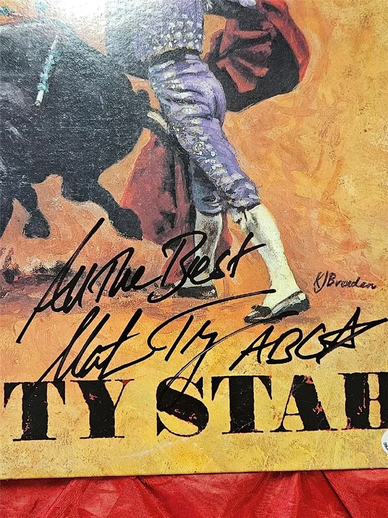 MARTIN FRY HAND SIGNED AUTOGRAPH RECORD ALBUM COVER INCRIBED ABC BEAUTY STAB COA, изображение 2
