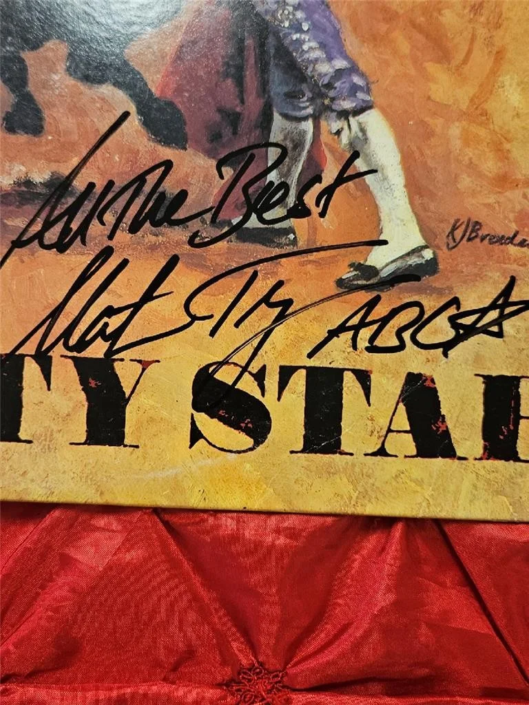 MARTIN FRY HAND SIGNED AUTOGRAPH RECORD ALBUM COVER INCRIBED ABC BEAUTY STAB COA, изображение 3