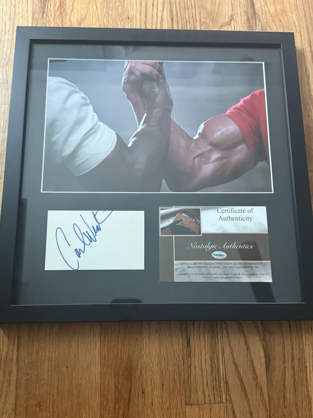 Framed Autographed Original Movie Photograph Nostalgic Authentics COA, image 4