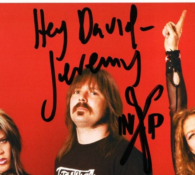 JEREMY THOMPSON Signed Autograph 8.5x11 NASHVILLE PUSSY Photo, изображение 2