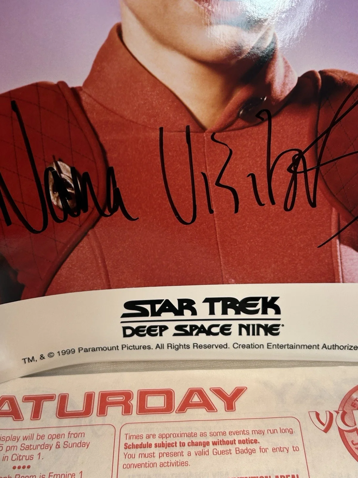 Nana Visitor — Star Trek Deep Space Nine Nana Visitor Signed Lot Major Nerys Vulkon 02 Show, изображение 4