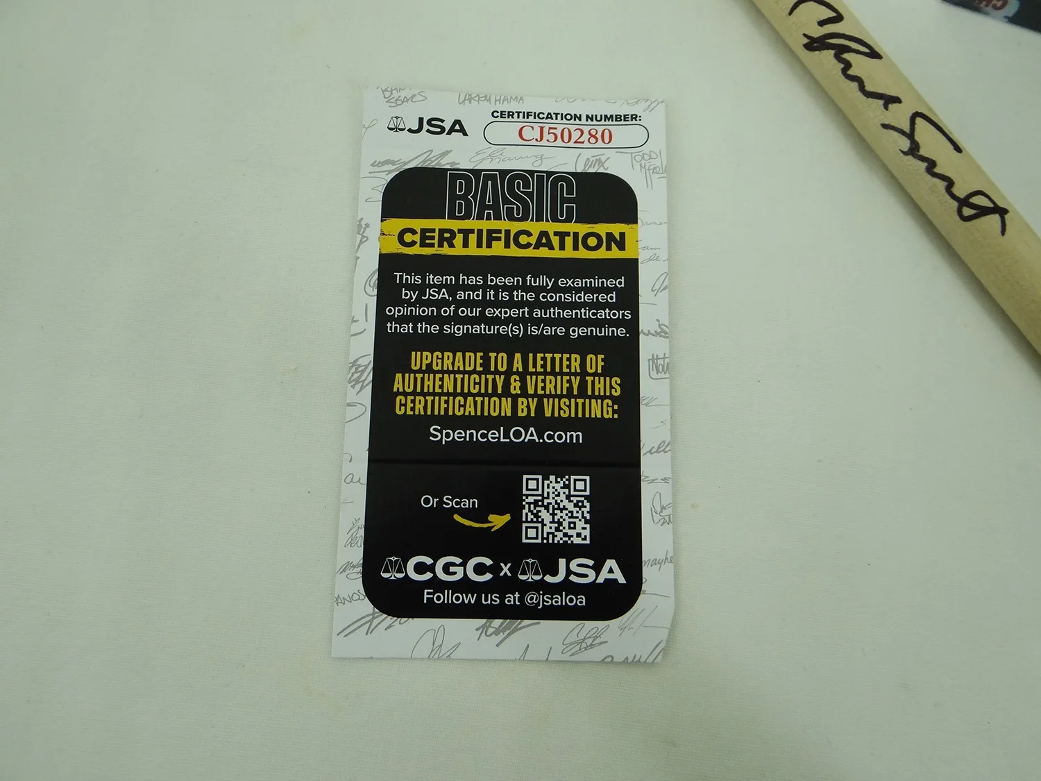 Chad Smith Red Hot Chili Peppers Drummer Hand-Signed Drum Stick w/ JSA COA, image 5
