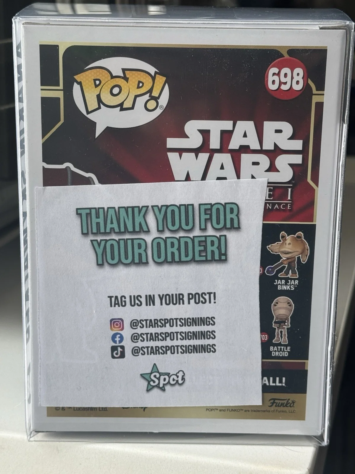 Jake Lloyd Anakin Skywalker Signed Funko Pop Private Signing JSA COA, image 4