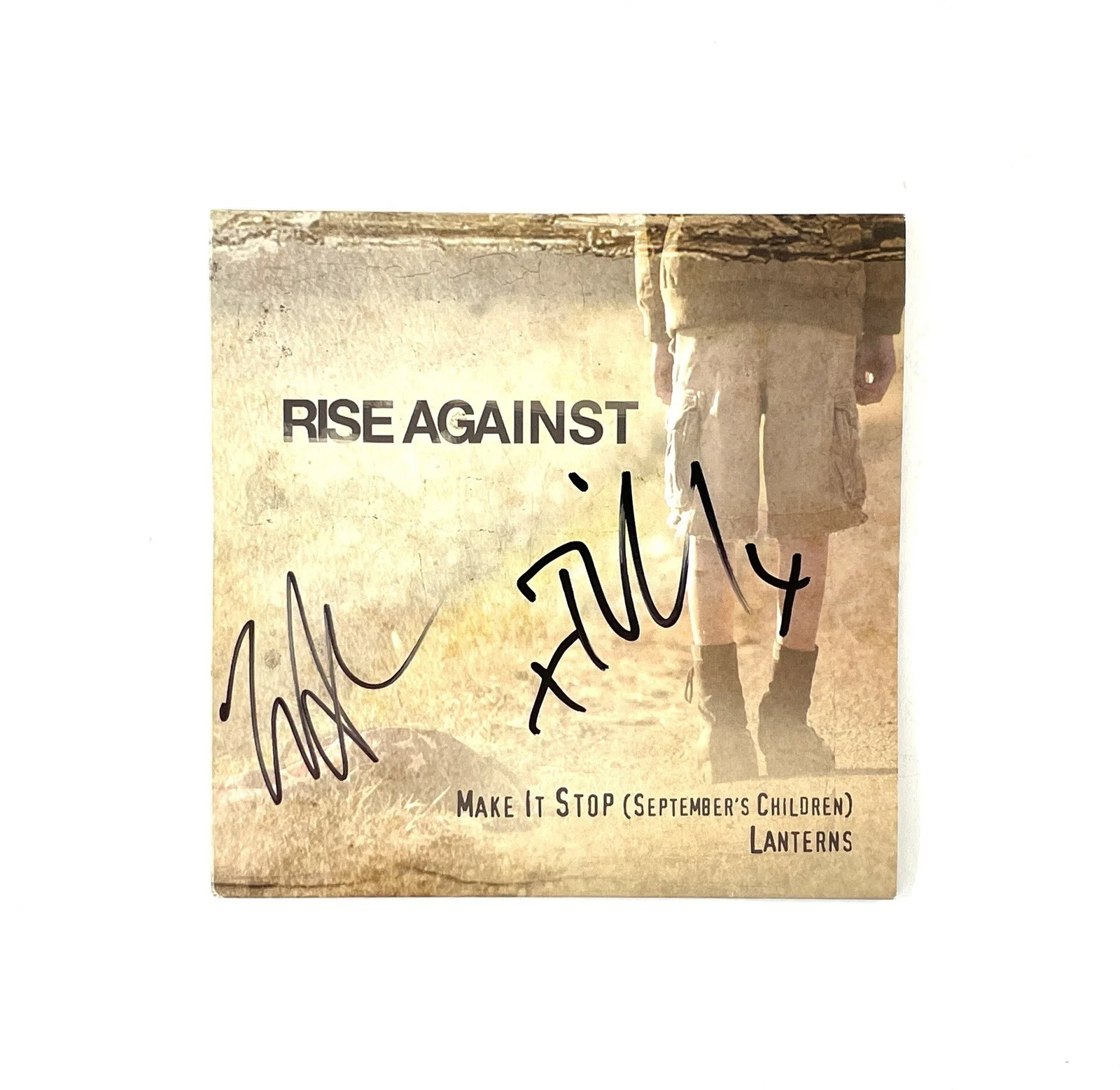 Rise Against Autographed Signed Make It Stop Limited Edition Clear Vinyl Record, image 2