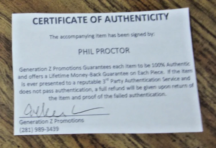 Phil Proctor — Phil Proctor Actor Autographed 4X6 Photo Postcard "Rugrats" Howard DeVille, изображение 3