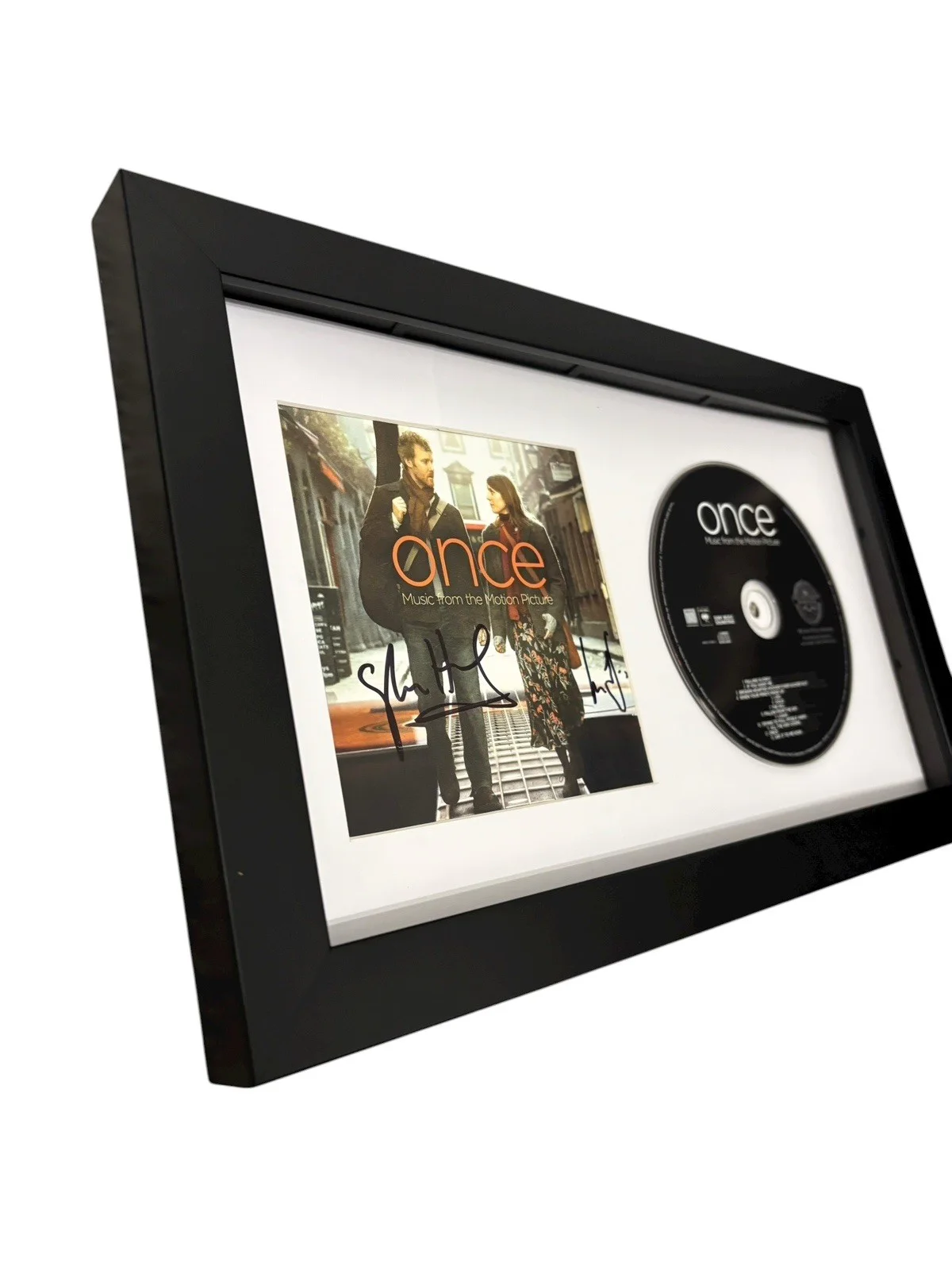 THE SWELL SEASON ONCE SIGNED AUTOGRAPH FRAMED CD GLEN + MARKETA w/ PROOF JSA COA, image 4