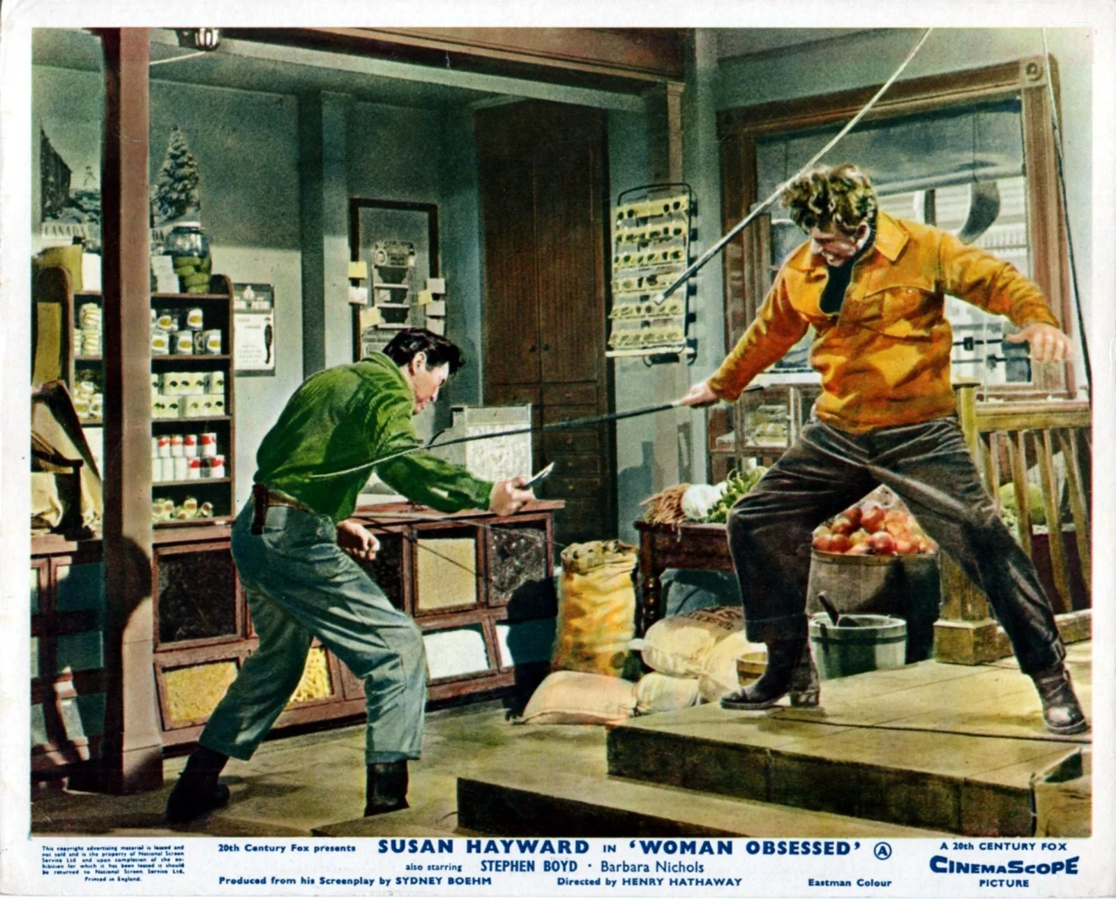 WOMAN OBSESSED 1959 Susan Hayward, Stephen Boyd 7 UK 10x8 LOBBY CARDS, изображение 3