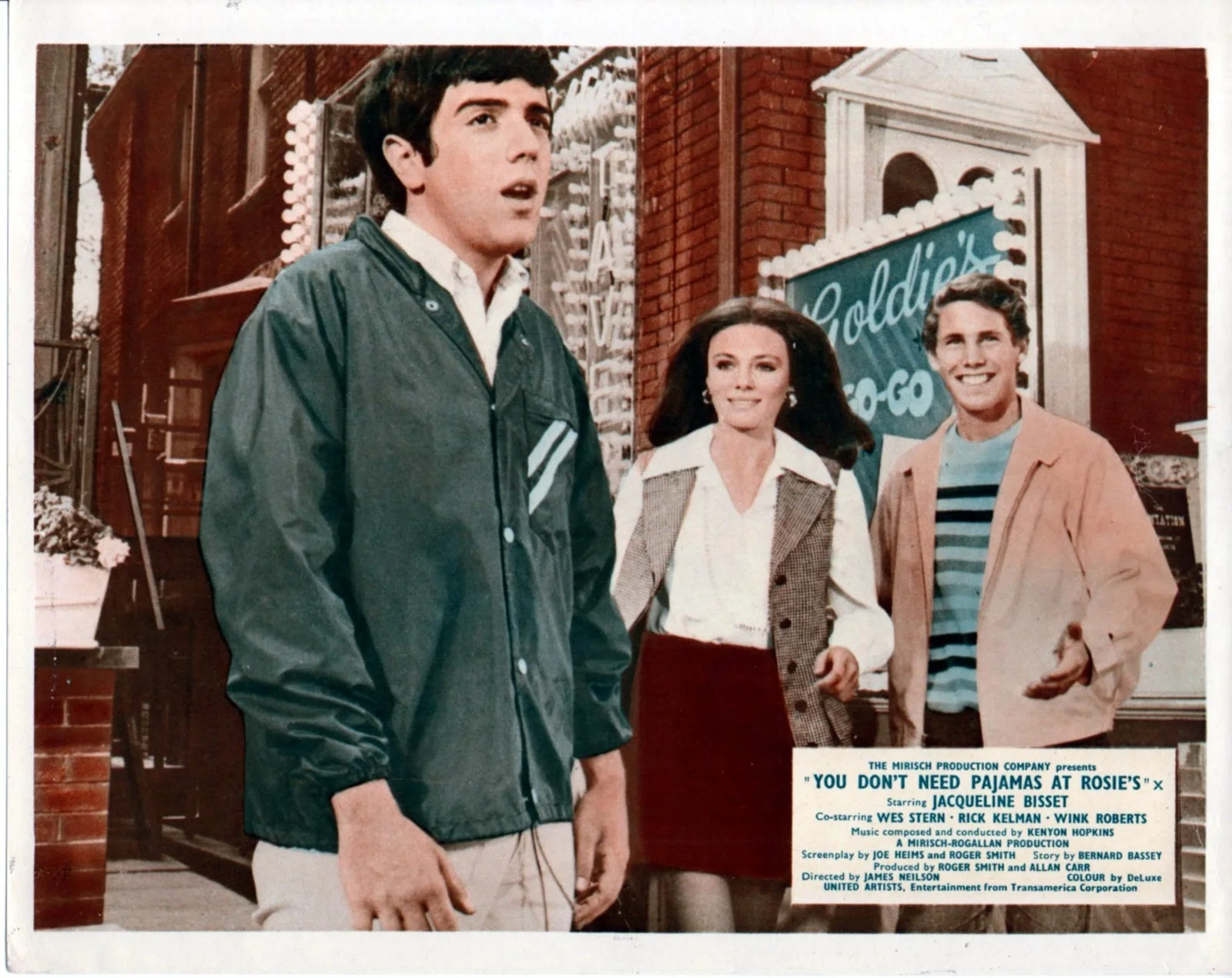 YOU DON’T NEED PAJAMAS AT ROSIE’S 1969 Jacqueline Bisset 7 UK 10x8 LOBBY CARDS, изображение 2