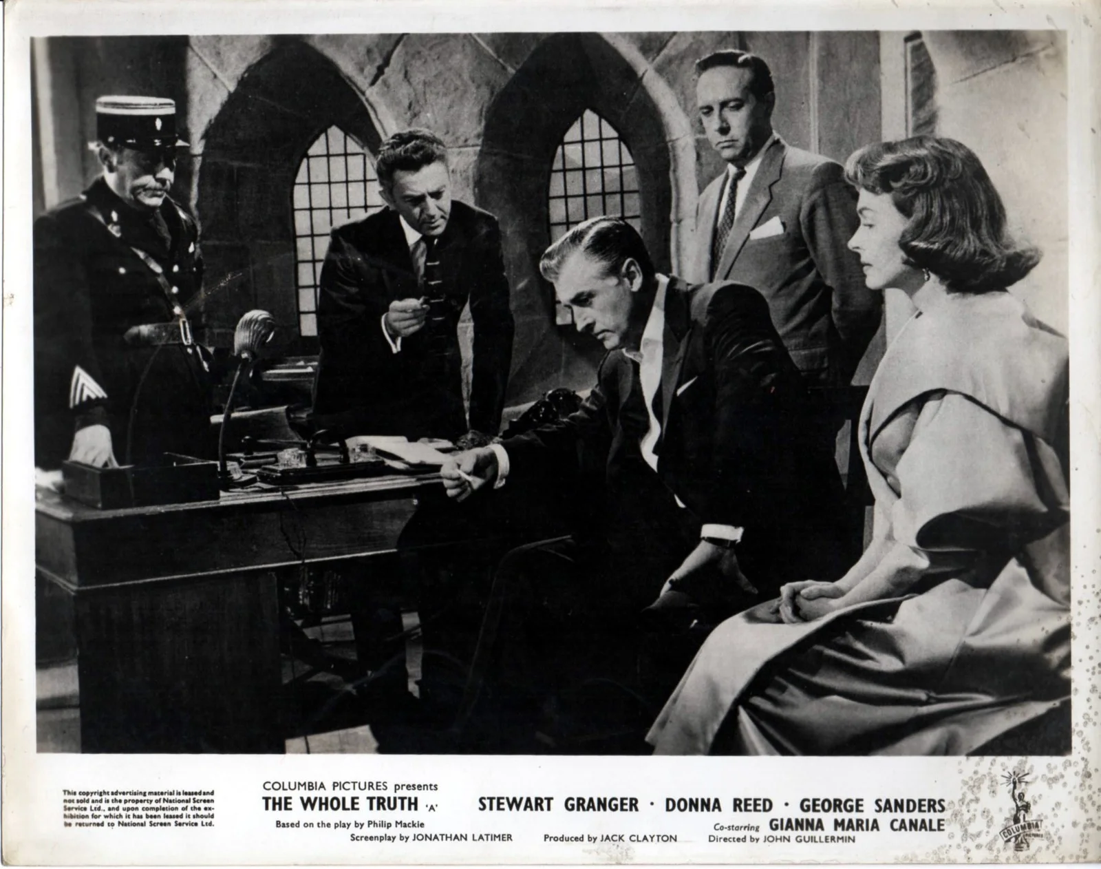 WHOLE TRUTH 1958 Stewart Granger, Donna Reed, George Sanders 6 10x8 LOBBY CARDS, изображение 2