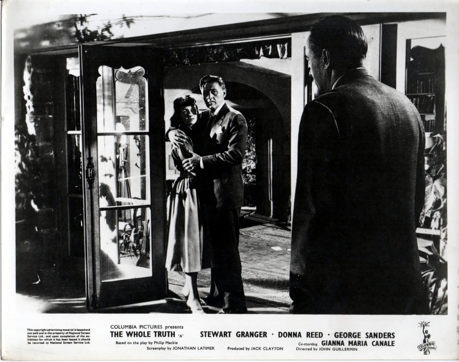 WHOLE TRUTH 1958 Stewart Granger, Donna Reed, George Sanders 6 10x8 LOBBY CARDS, изображение 3