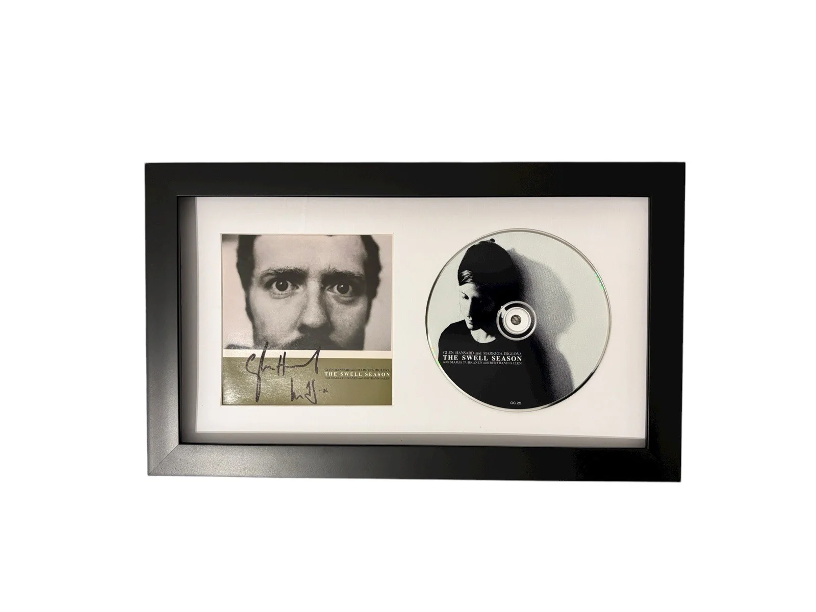 THE SWELL SEASON ONCE SIGNED AUTOGRAPH FRAMED CD GLEN + MARKETA w/ PROOF JSA COA, image 3