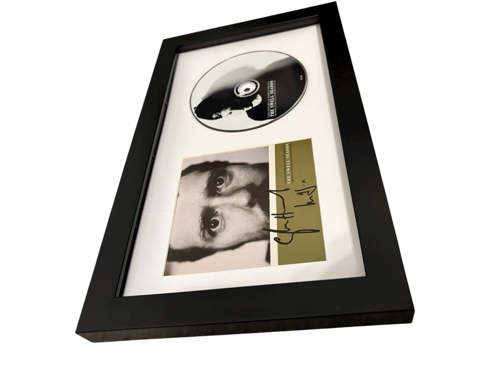 THE SWELL SEASON ONCE SIGNED AUTOGRAPH FRAMED CD GLEN + MARKETA w/ PROOF JSA COA, image 4