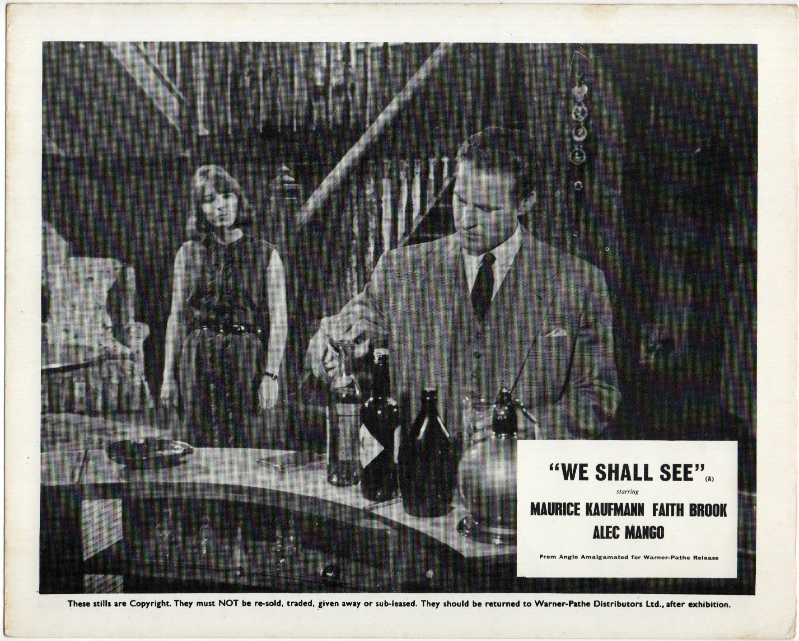 WE SHALL SEE 1964 Maurice Kaufmann, Faith Brook, Alec Mango 7 10x8 LOBBY CARDS, изображение 4