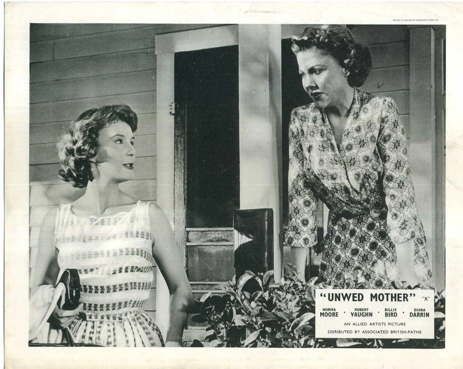 UNWED MOTHER 1958 Norma Moore, Robert Vaughn 5 10x8 LOBBY CARDS, image 4