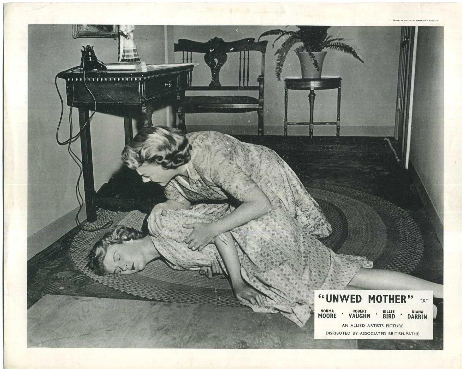 UNWED MOTHER 1958 Norma Moore, Robert Vaughn 5 10x8 LOBBY CARDS, image 5