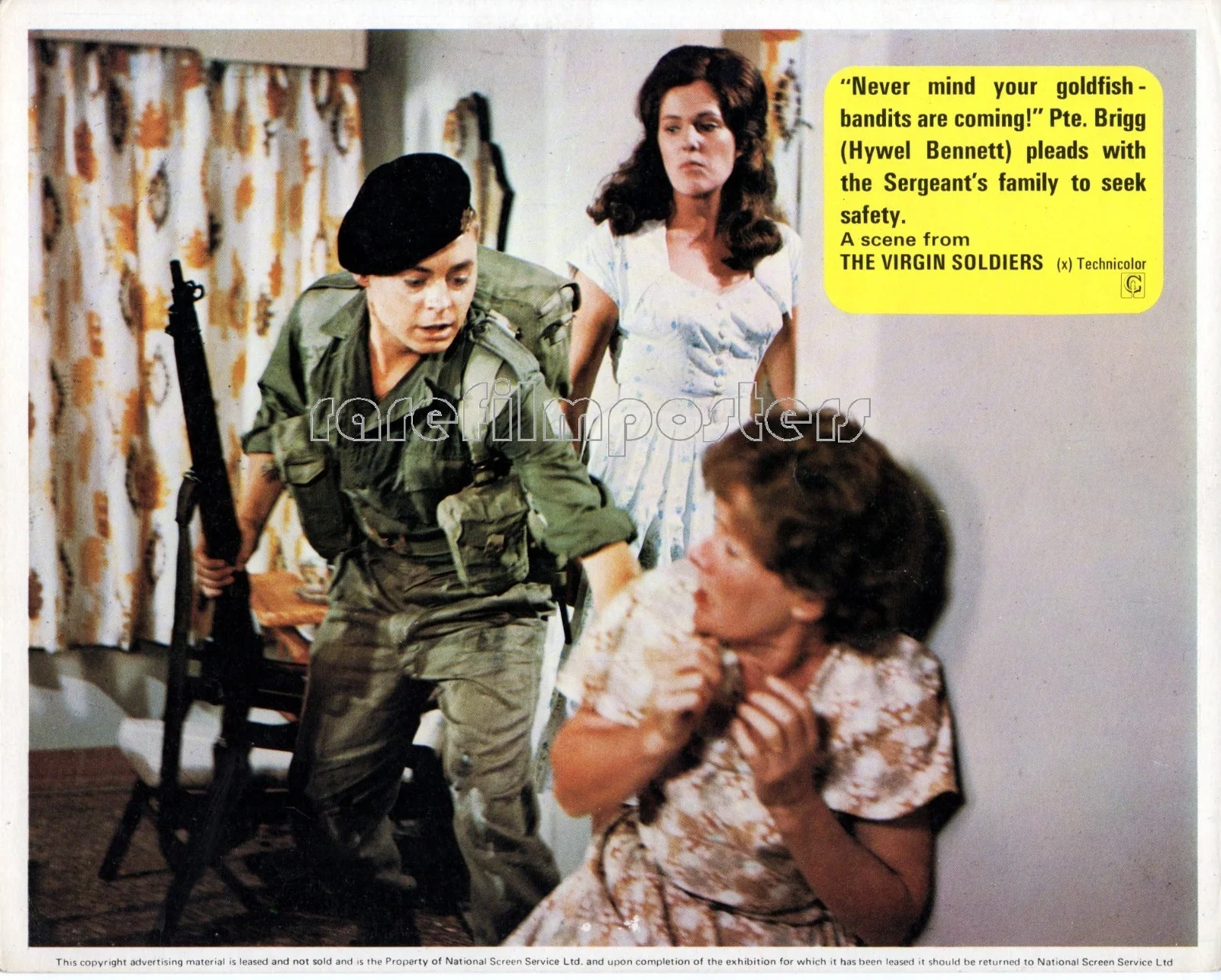 VIRGIN SOLDIERS 1969 Lynn Redgrave, Hywel Bennett, Nigel Davenport UK LOBBY SET, изображение 3