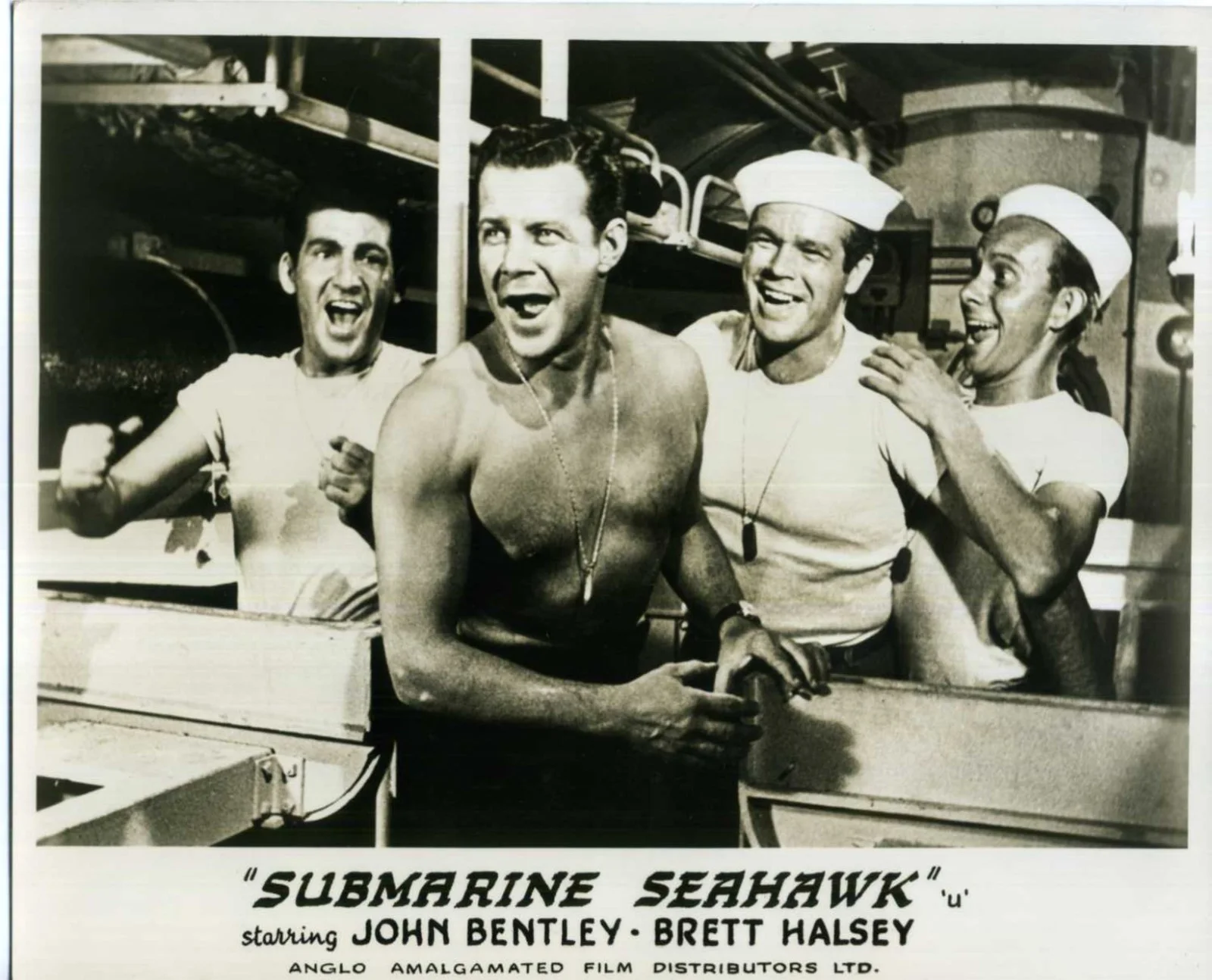 SUBMARINE SEAHAWK 1958 John Bentley, Brett Halsey 10x8 LOBBY CARD SET, изображение 4