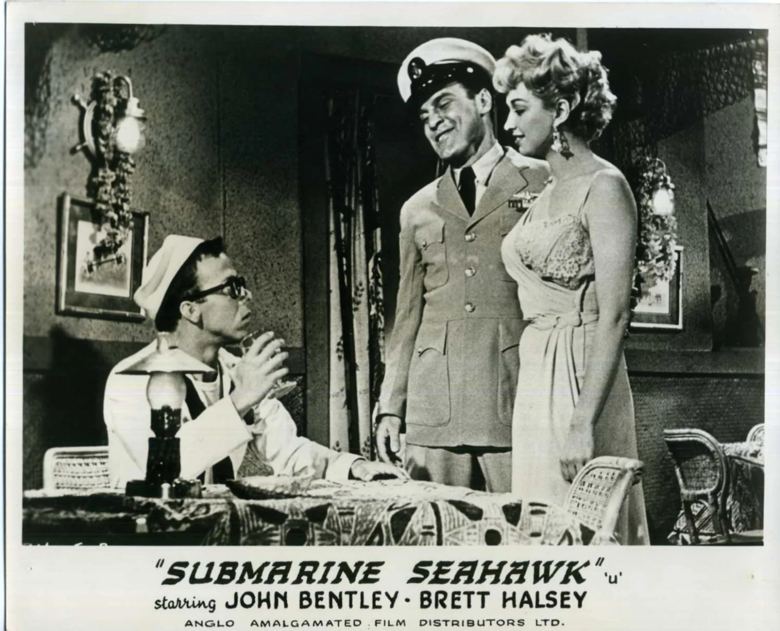 SUBMARINE SEAHAWK 1958 John Bentley, Brett Halsey 10x8 LOBBY CARD SET, изображение 5