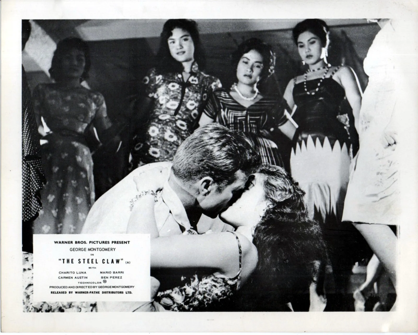 STEEL CLAW 1961 George Montgomery, Charito Luna 5 UK 10x8 LOBBY CARDS, изображение 4
