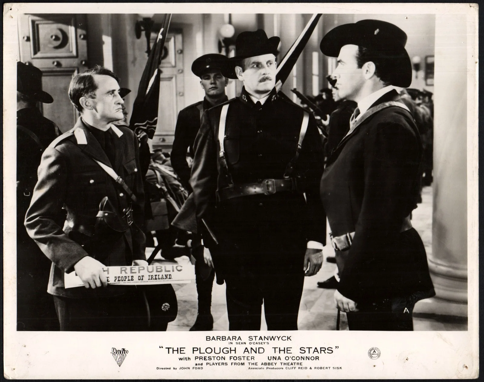 PLOUGH AND THE STARS 1936 Barbara Stanwyck, Preston Foster 2 10x8 LOBBY CARDS, изображение 2